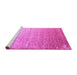 Sideview of Machine Washable Abstract Purple Contemporary Area Rugs, wshcon956pur