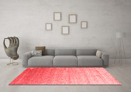 Contemporary Red Washable Rugs