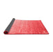 Abstract Red Contemporary Area Rugs