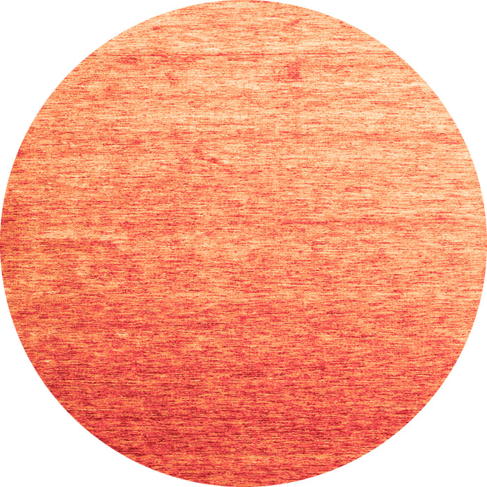 Square Abstract Orange Contemporary Rug, con956org