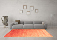 Machine Washable Abstract Orange Contemporary Rug, wshcon956org