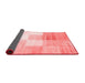 Abstract Red Contemporary Area Rugs