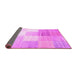 Sideview of Abstract Pink Contemporary Rug, con957pnk