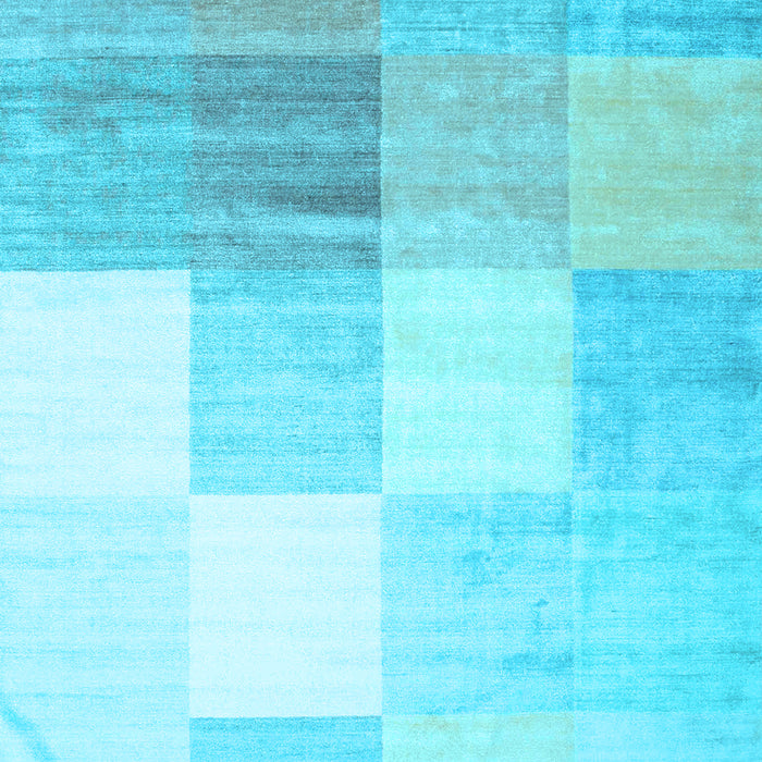 Abstract Light Blue Contemporary Rug, con957lblu