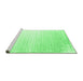 Sideview of Machine Washable Abstract Emerald Green Contemporary Area Rugs, wshcon958emgrn