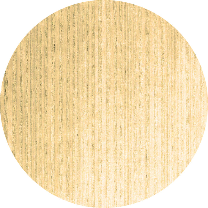 Round Abstract Brown Contemporary Rug, con958brn