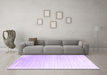 Machine Washable Abstract Purple Contemporary Area Rugs in a Living Room, wshcon958pur