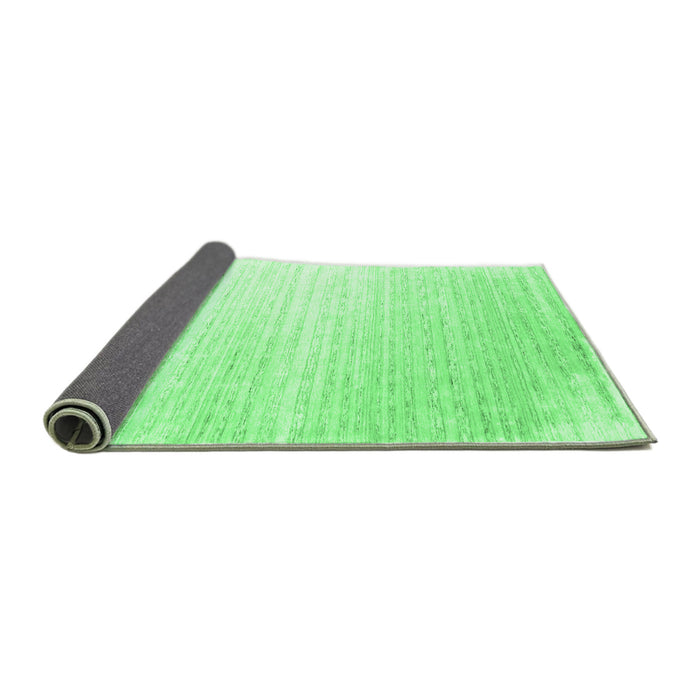 Sideview of Abstract Emerald Green Contemporary Rug, con958emgrn