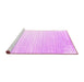 Sideview of Machine Washable Abstract Pink Contemporary Rug, wshcon958pnk