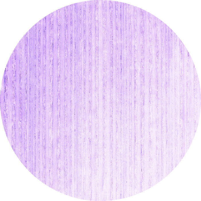 Round Abstract Purple Contemporary Rug, con958pur
