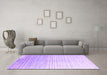 Machine Washable Abstract Purple Contemporary Area Rugs in a Living Room, wshcon959pur