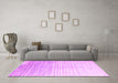 Machine Washable Abstract Pink Contemporary Rug in a Living Room, wshcon959pnk