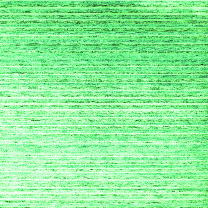 Serging Thickness of Abstract Green Contemporary Rug, con959grn