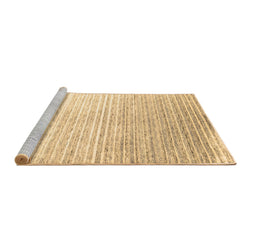 Sideview of Machine Washable Abstract Brown Contemporary Rug, wshcon959brn
