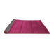 Sideview of Abstract Pink Contemporary Rug, con95pnk