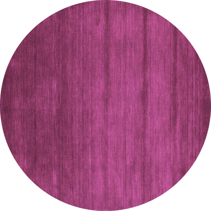 Round Machine Washable Abstract Purple Contemporary Area Rugs, wshcon95pur