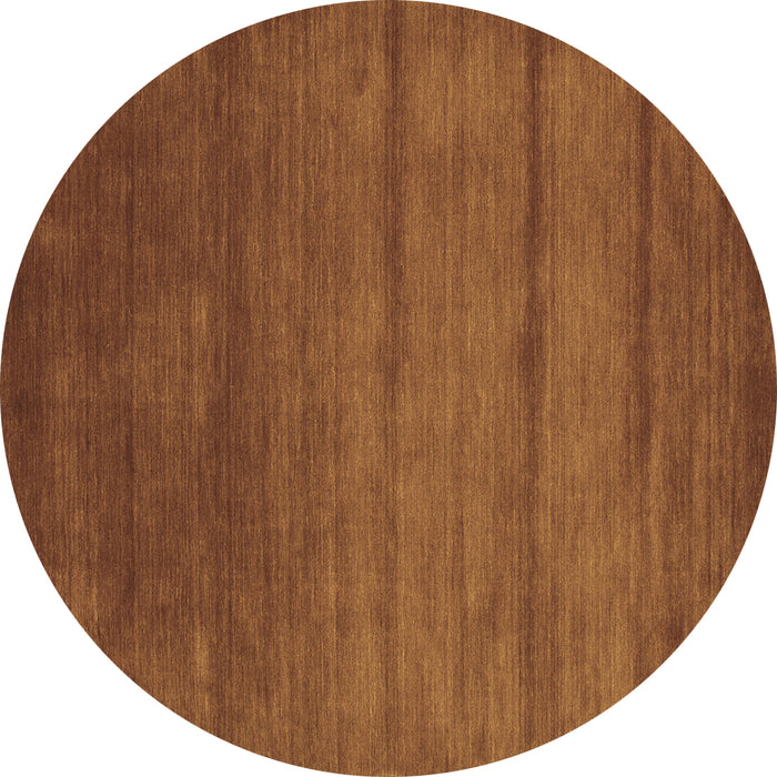 Round Machine Washable Abstract Brown Contemporary Rug, wshcon95brn