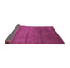 Sideview of Abstract Purple Contemporary Rug, con95pur