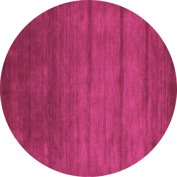Round Machine Washable Abstract Pink Contemporary Rug, wshcon95pnk