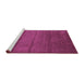 Sideview of Machine Washable Abstract Purple Contemporary Area Rugs, wshcon95pur