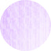 Round Solid Purple Modern Rug, con960pur