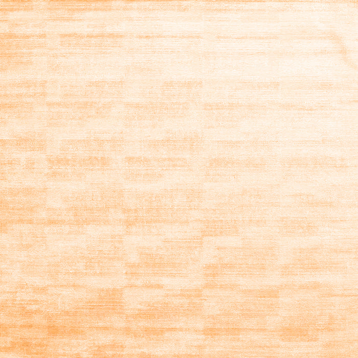 Round Machine Washable Solid Orange Modern Area Rugs, wshcon960org