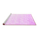 Sideview of Machine Washable Solid Pink Modern Rug, wshcon960pnk