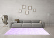 Machine Washable Solid Purple Modern Area Rugs in a Living Room, wshcon960pur