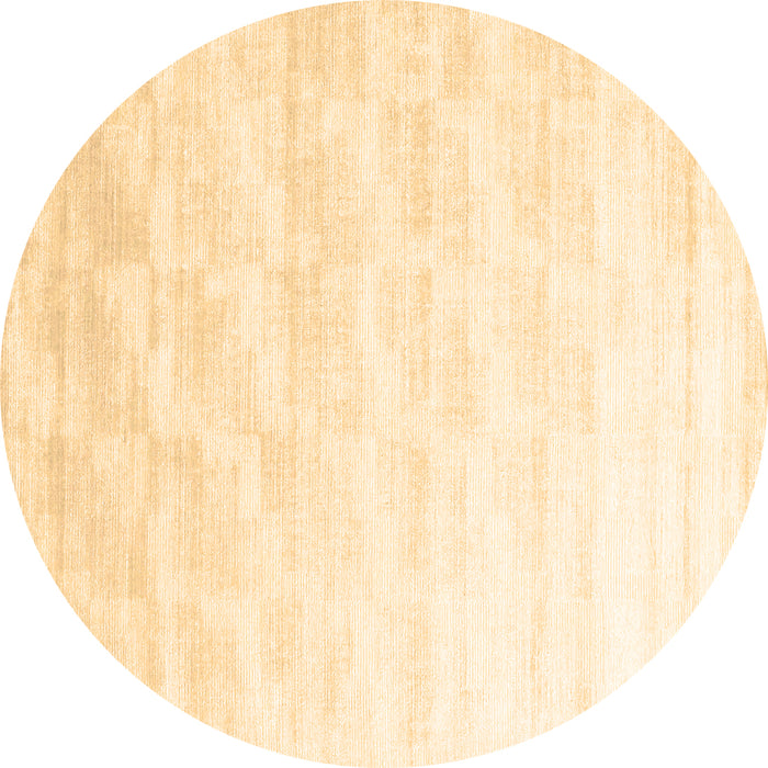 Round Machine Washable Solid Brown Modern Rug, wshcon960brn