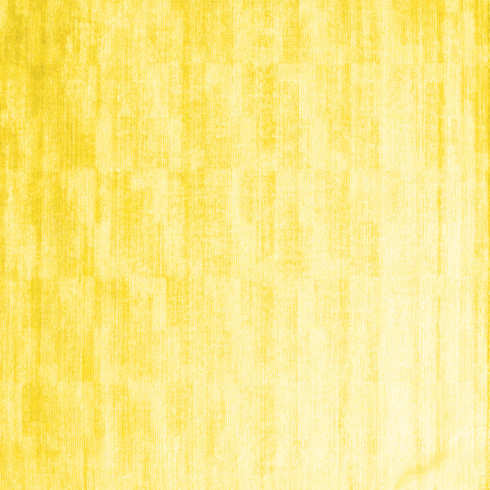 Square Solid Yellow Modern Rug, con960yw