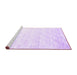 Sideview of Machine Washable Solid Purple Modern Area Rugs, wshcon960pur