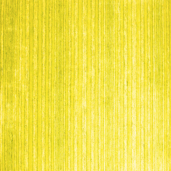 Square Machine Washable Abstract Yellow Contemporary Rug, wshcon961yw