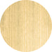 Round Abstract Brown Contemporary Rug, con961brn