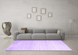 Machine Washable Abstract Purple Contemporary Area Rugs in a Living Room, wshcon961pur