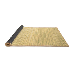 Sideview of Abstract Brown Contemporary Rug, con961brn