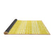 Sideview of Abstract Yellow Contemporary Rug, con962yw