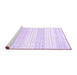 Sideview of Machine Washable Abstract Purple Contemporary Area Rugs, wshcon962pur