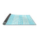 Sideview of Abstract Light Blue Contemporary Rug, con962lblu