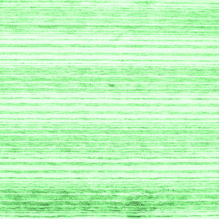 Square Machine Washable Abstract Emerald Green Contemporary Area Rugs, wshcon962emgrn