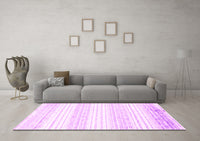 Machine Washable Abstract Pink Contemporary Rug, wshcon962pnk