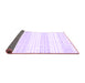 Sideview of Abstract Purple Contemporary Rug, con962pur