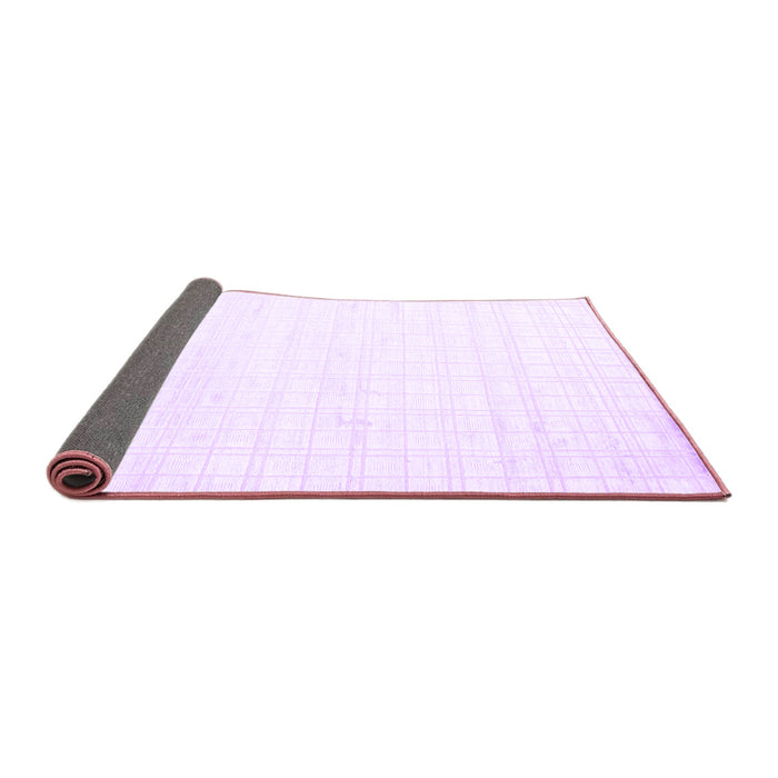 Sideview of Solid Purple Modern Rug, con963pur