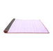 Sideview of Solid Purple Modern Rug, con963pur