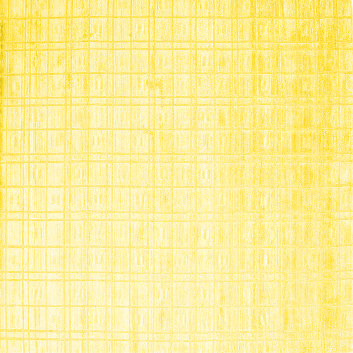 Square Solid Yellow Modern Rug, con963yw