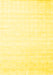 Machine Washable Solid Yellow Modern Rug, wshcon963yw