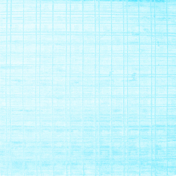 Square Solid Light Blue Modern Rug, con963lblu