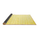 Sideview of Solid Yellow Modern Rug, con963yw