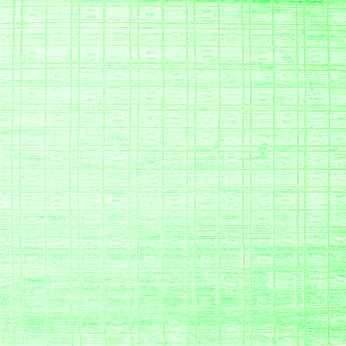 Serging Thickness of Solid Green Modern Rug, con963grn