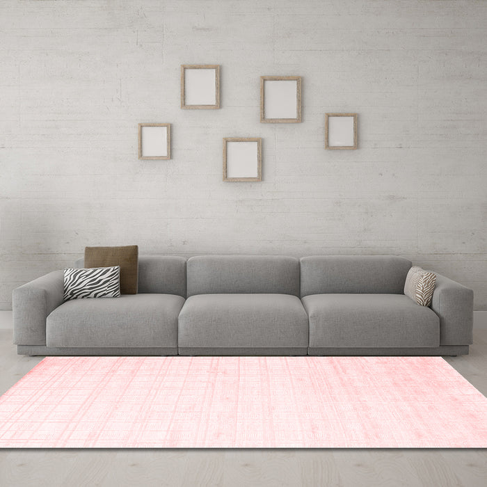 Modern Red Washable Rugs