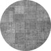 Square Patchwork Gray Transitional Rug, con964gry